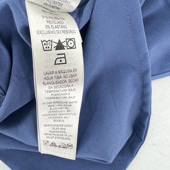 Patagonia Fleetwith Travel Dress M Blue Tank Drawstring Waist Stretch Active - Picture 5 of 13